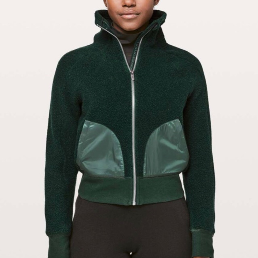 lululemon So Sherpa malachite jacket